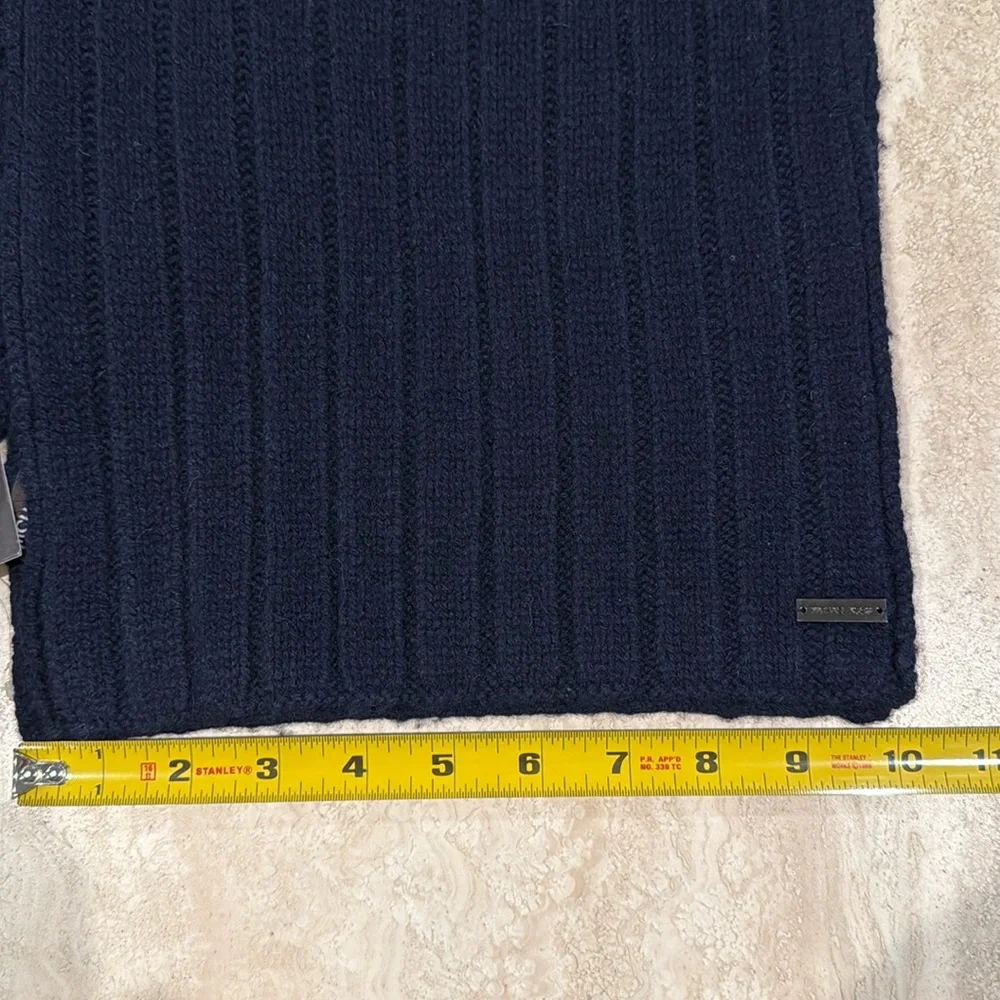 Michael Kors Midnight Blue Wool Scarf